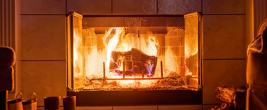 Mendota Hearth Landscape Fireplace Installation in Alamo, California
